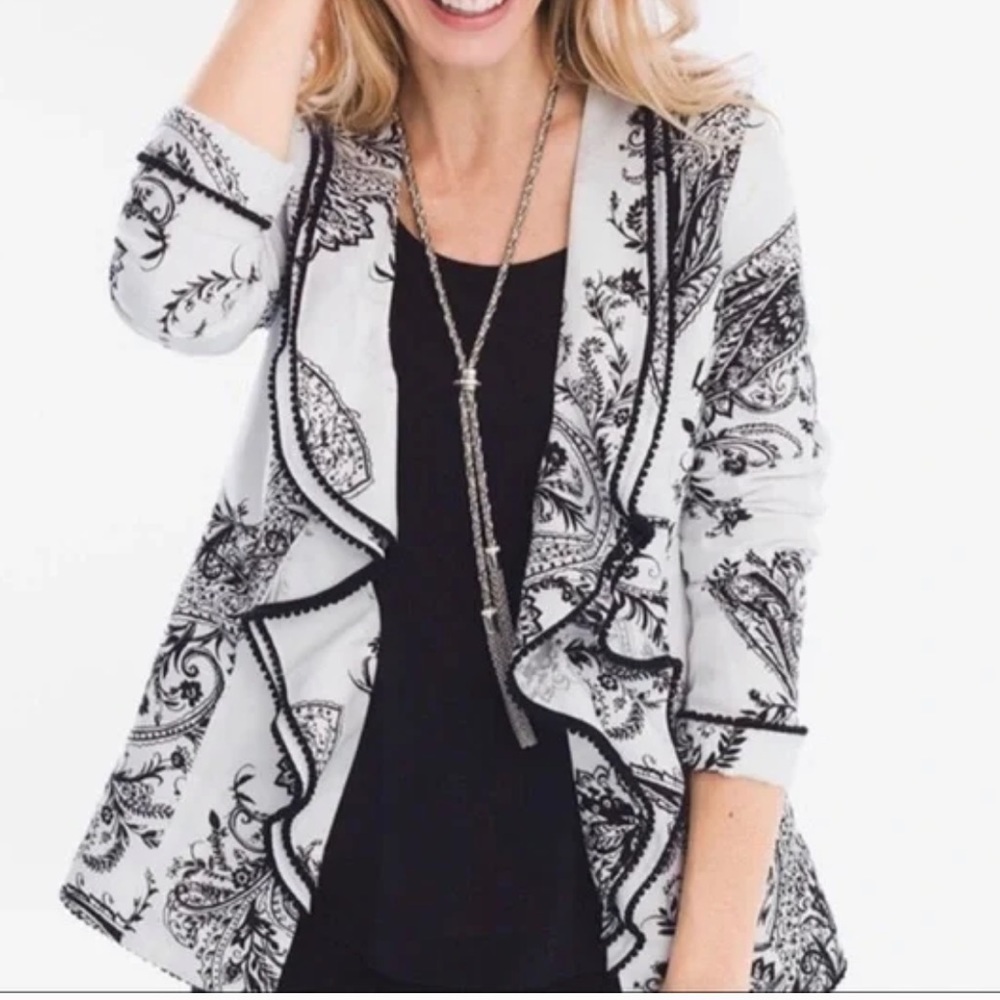 Chicos floral blazer
